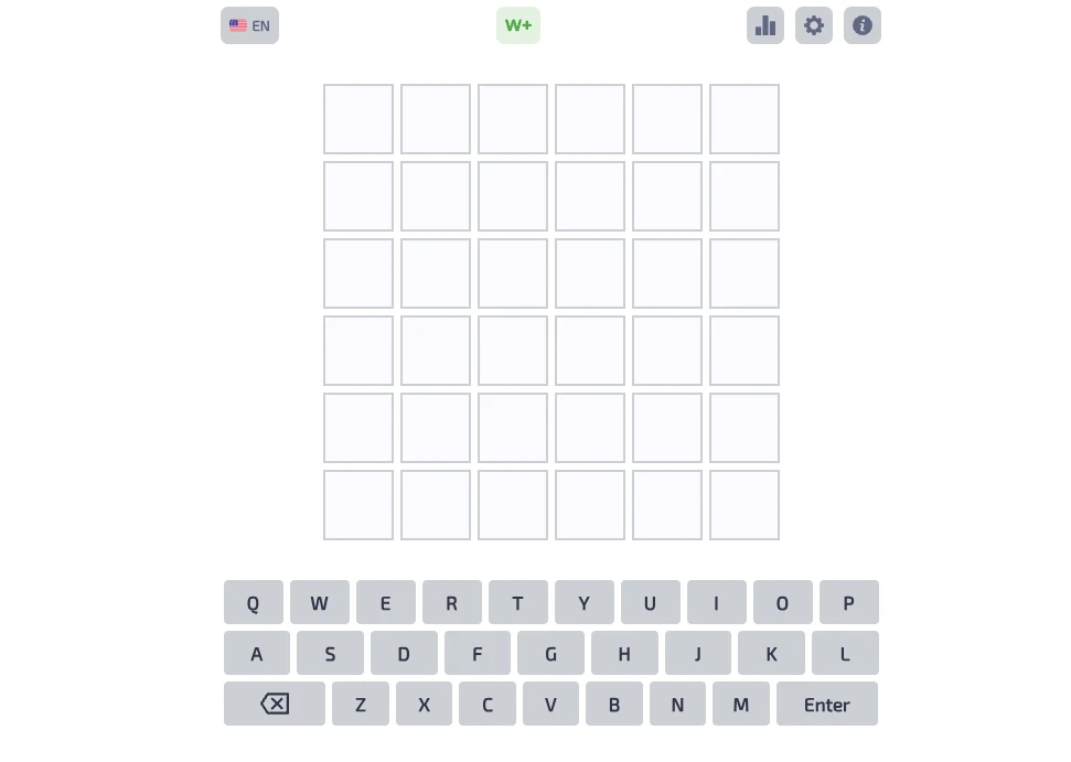 Screenshot of Wordle 2 available on the Drift Boss arcade hub catalog